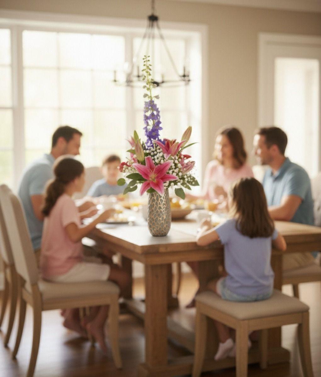 Florero Decorativo Abstracto Jarrón Textura Adorno Lujo Jhn-4