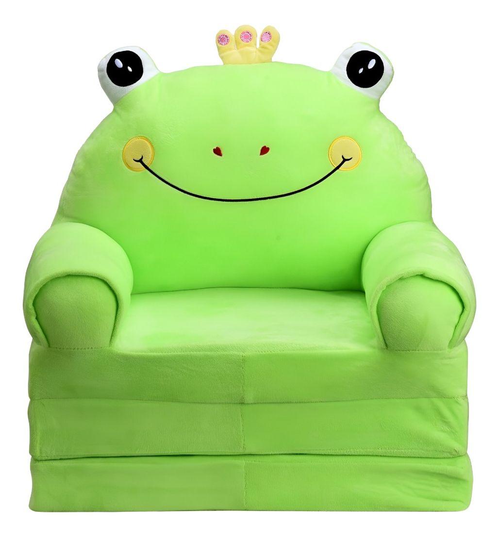 Sofá Plegable 2 en 1 Niños Respaldo Sillón Cama Suave Jhn-0