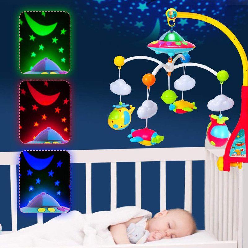 MOVIL DE CUNA PROYECTOR HELICOPTERO CUNERO ESTIMULA BEBE LAU-2