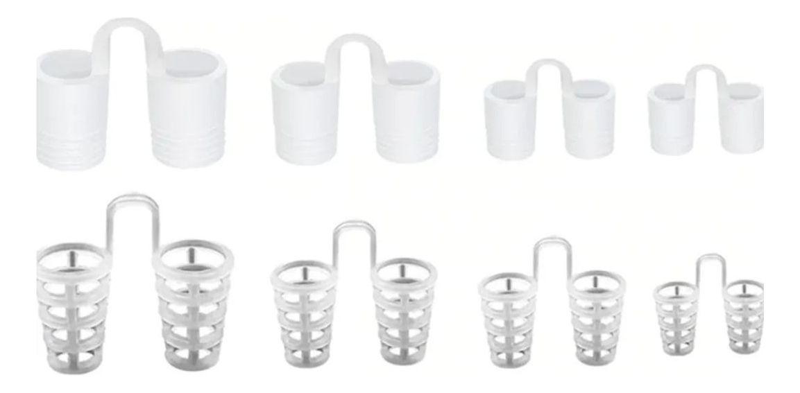 PACK DE 4 TAPONES NASAL SILICON ANTI-RONQUIDO RESPIRA LAU-0