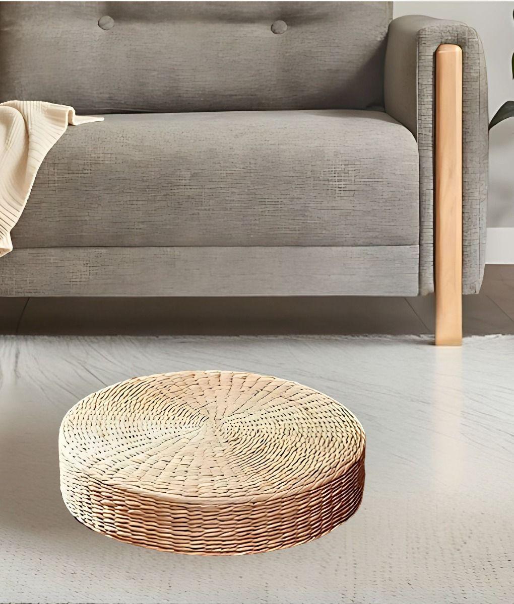 Cojín Decorativo Multifuncional Redondo Natural Yoga Jhn-7