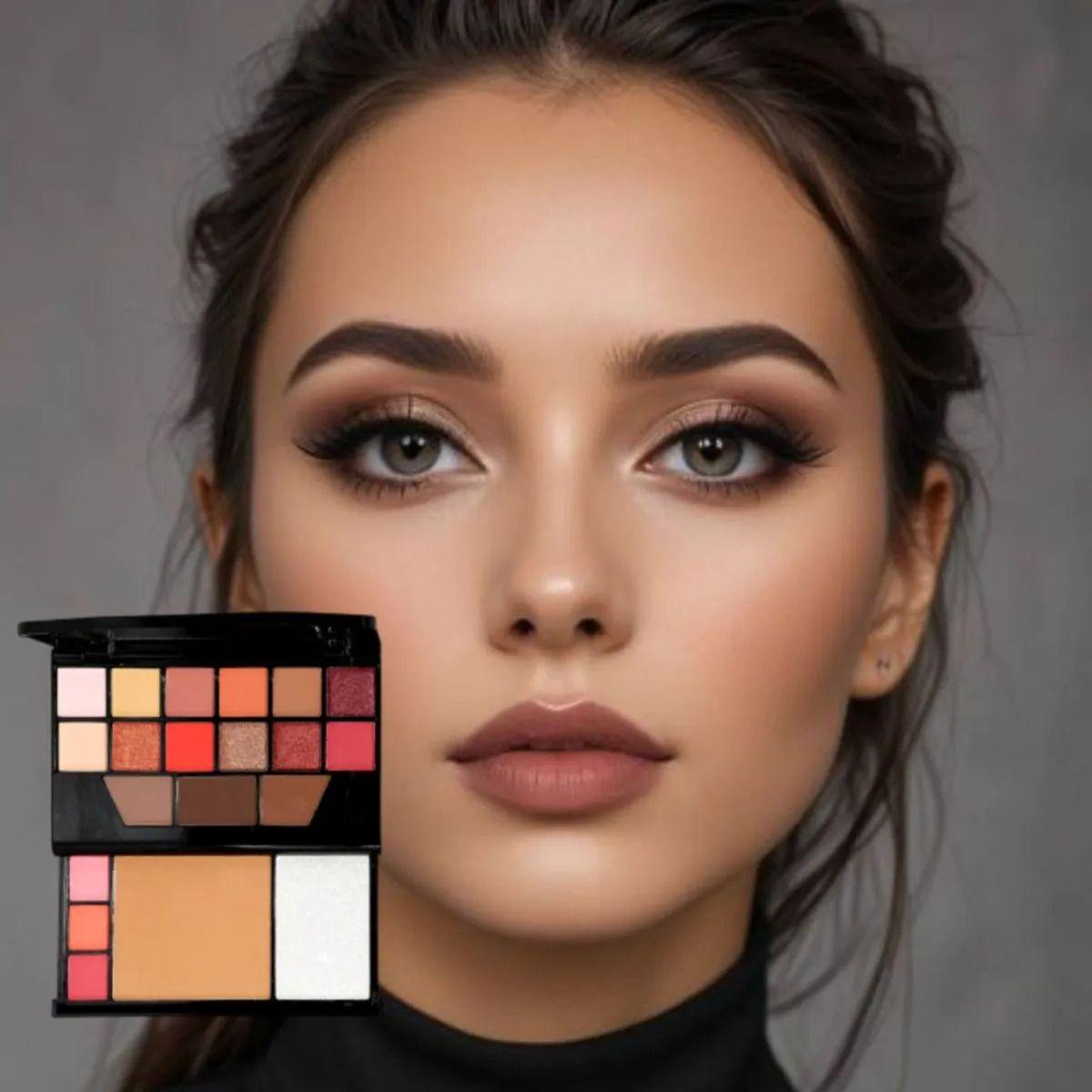 Set 3 Paletas Sombras Colores Pigmentación Profesional ALJ-3