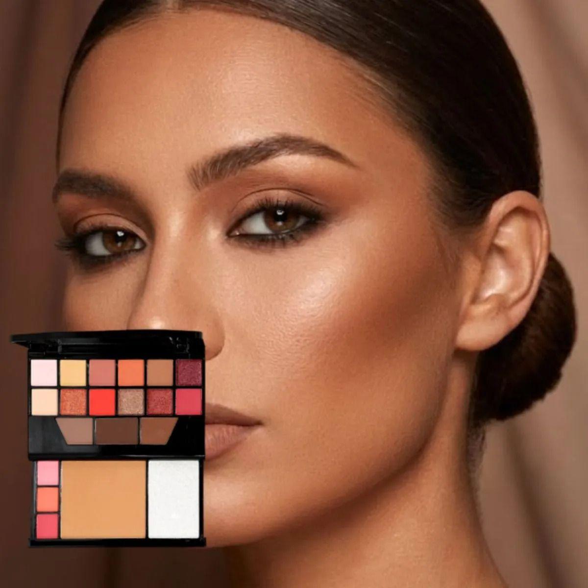Set 3 Paletas Sombras Colores Pigmentación Profesional ALJ-6