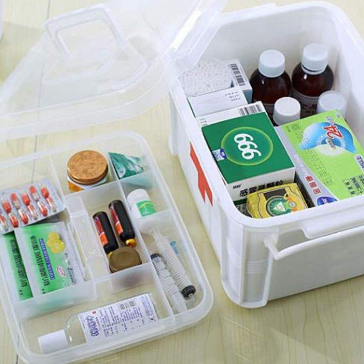 COFRE DE BOTIQUIN PRIMEROS AUXILIOS MEDICINA HOGAR LAU-3