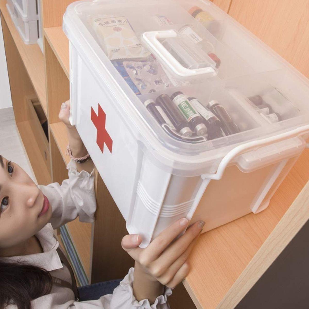 COFRE DE BOTIQUIN PRIMEROS AUXILIOS MEDICINA HOGAR LAU-4