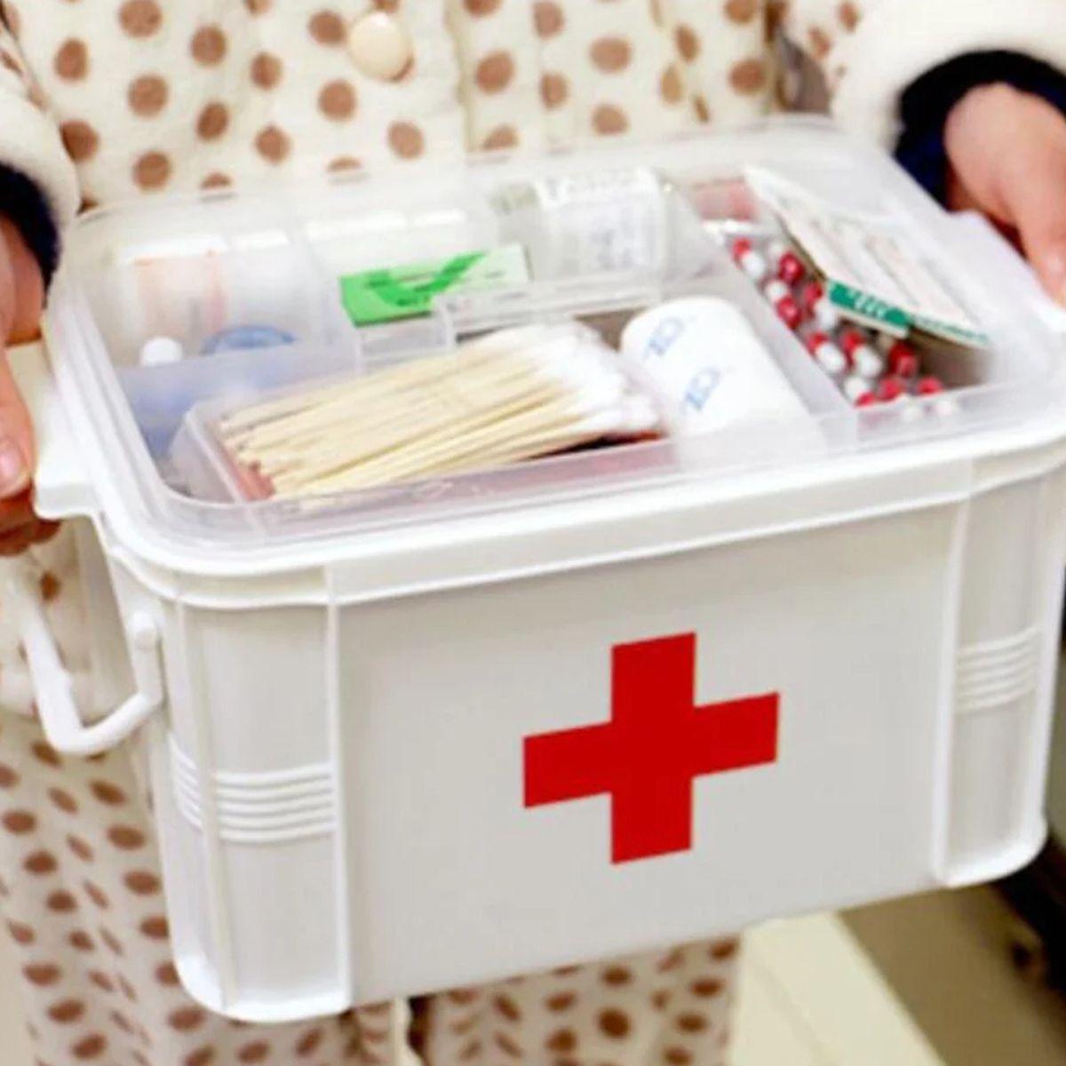 COFRE DE BOTIQUIN PRIMEROS AUXILIOS MEDICINA HOGAR LAU-8