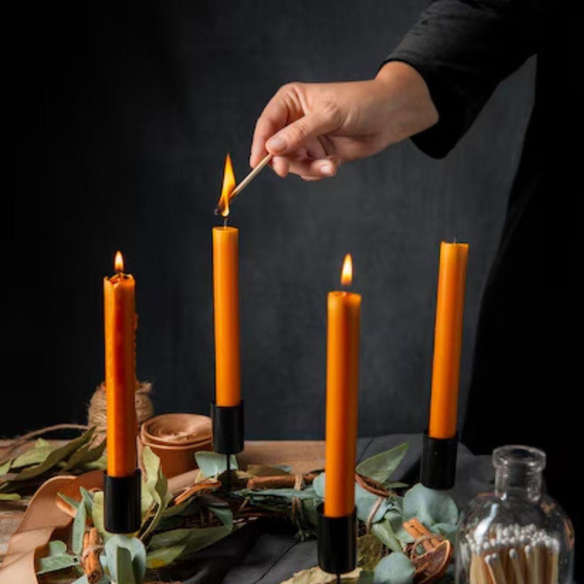 SET 8 CAJAS VELAS X4 AROMATICAS DECORATIVA HOGAR LAU-7