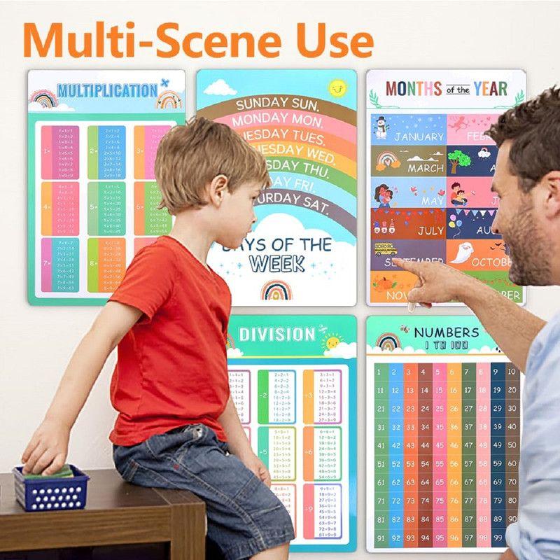 Jueguete 16 Carteles Poster Aprendizaje Ingles Niños Lau-0