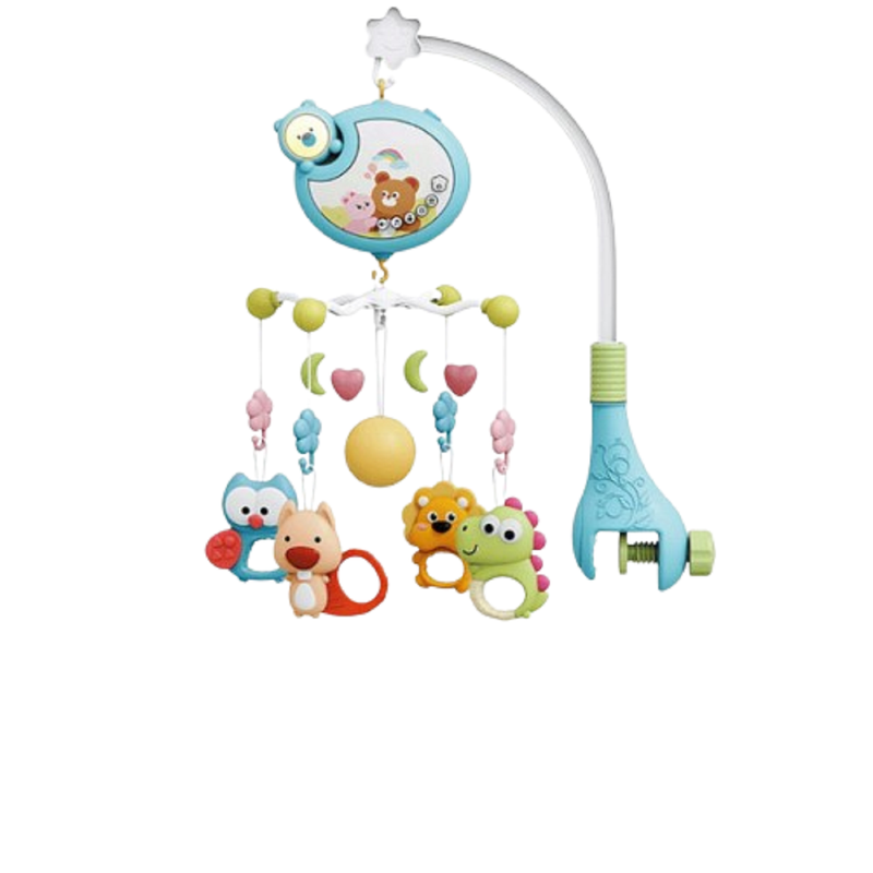 Movil Cuna Musical Proyector Luces Giratorio Bebes Lau-4