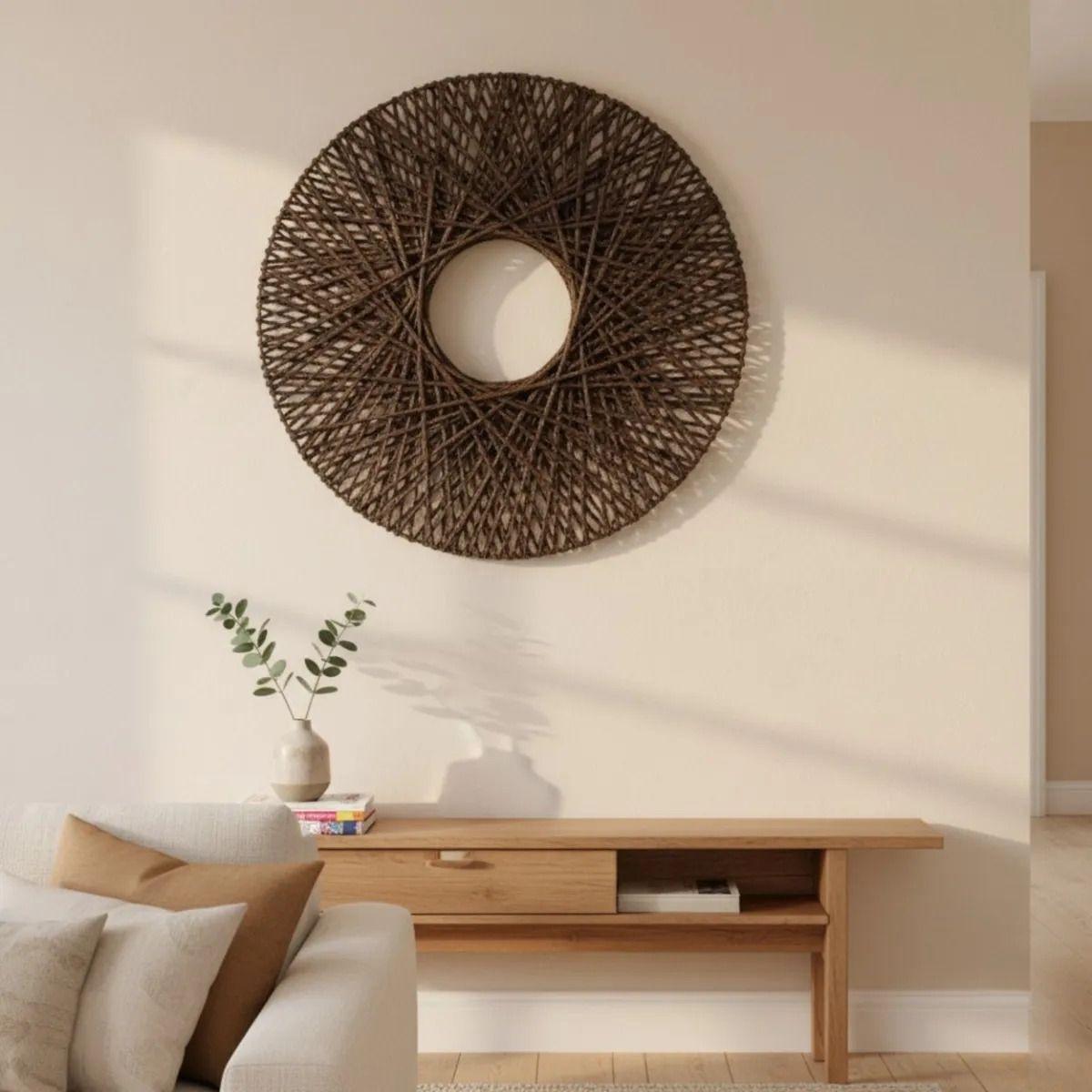 Aro Decorativo Pared Entrelazado Artesanal Moderno AJ-4