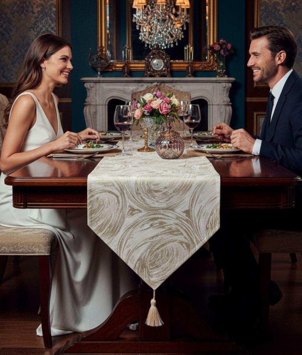 Camino Mesa Mantel Decorativo Estilo Nórdico Elegante Jhn-3