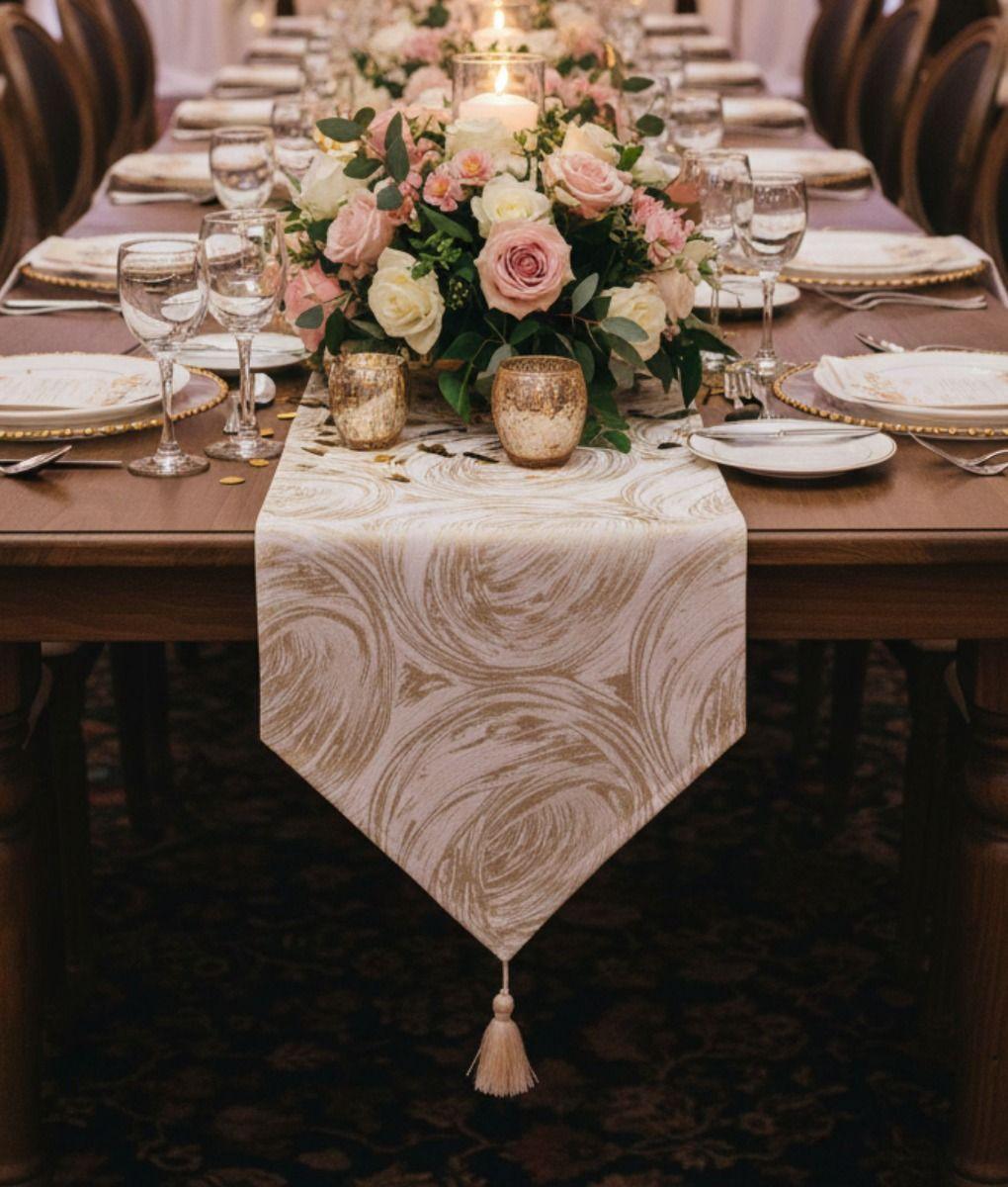 Camino Mesa Mantel Decorativo Estilo Nórdico Elegante Jhn-7