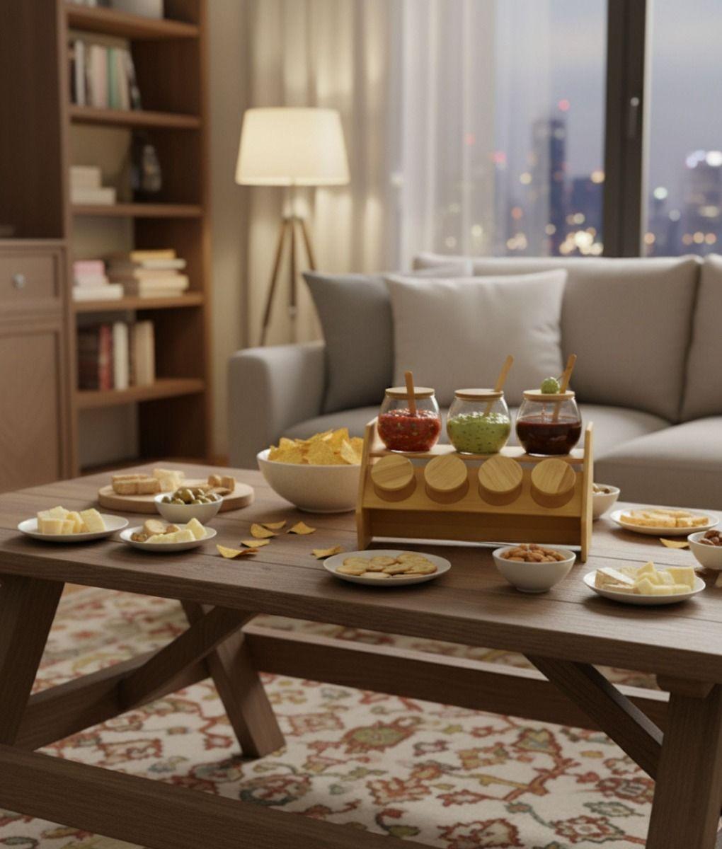 Juego Recipiente Almacenamiento Soporte Contenedor Jhn-8