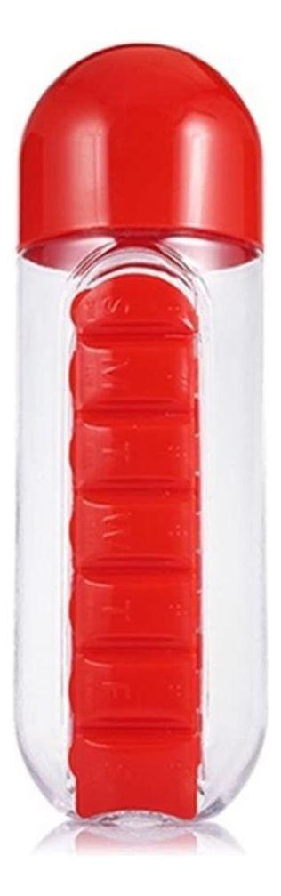 BOTELLA + PASTILLERO ORGANIZADOR SEMANAL MEDICINA LAU-0