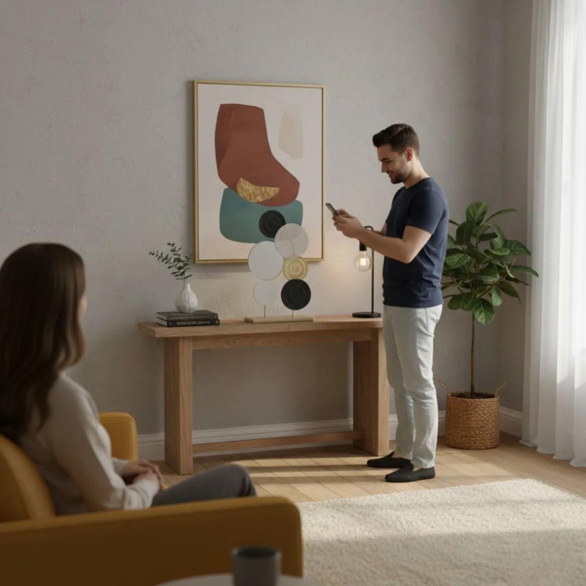 Estatua Figura Decorativa Adorno Discos Texturizados Jhn-3