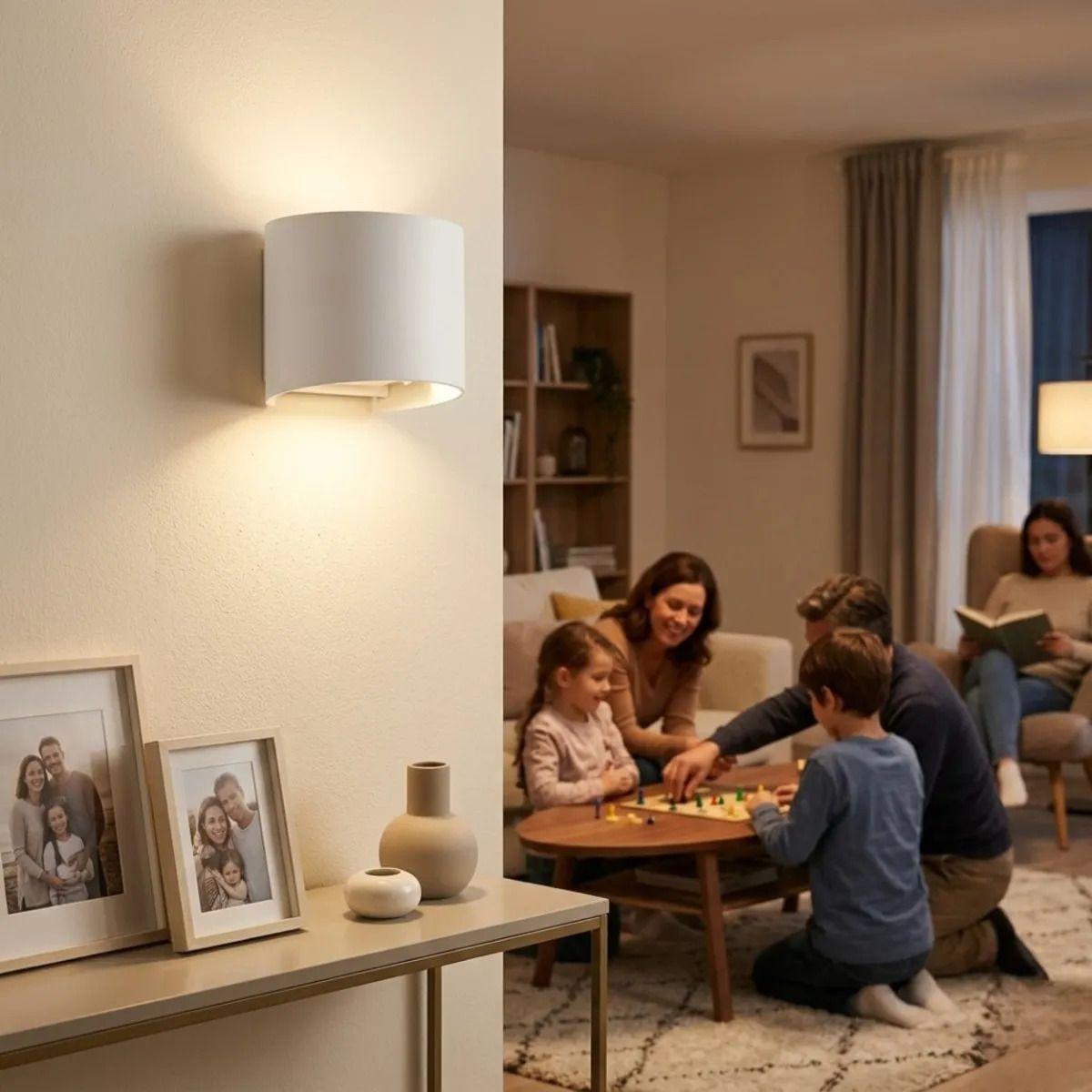 Aplique Pared Cilíndrico Led Luz Indirecta Pasillo ALJ-6