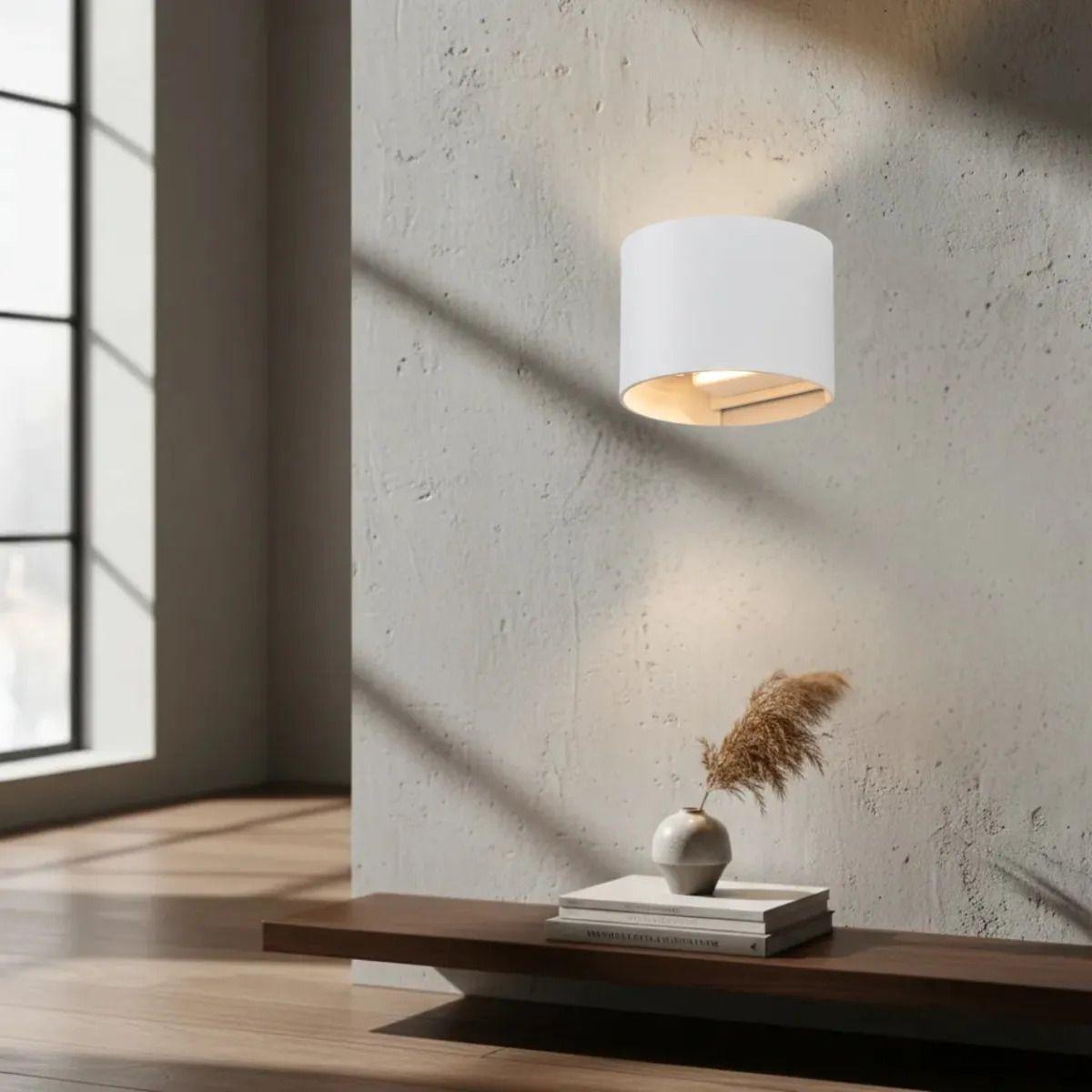 Aplique Pared Cilíndrico Led Luz Indirecta Pasillo ALJ-8