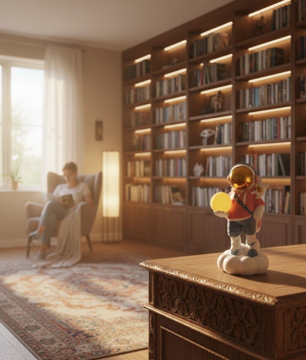 Figura Decorativa Explorador Celestial Estatua Adorno Jhn-3