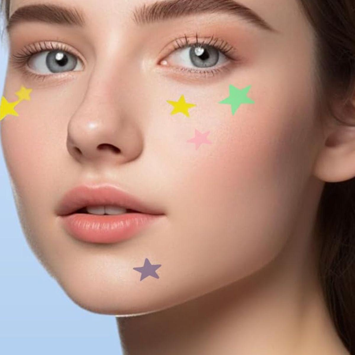 PACK DE 3 PARCHES PARA ACNE DISEÑO ESTRELLA CORAZON LAU-5