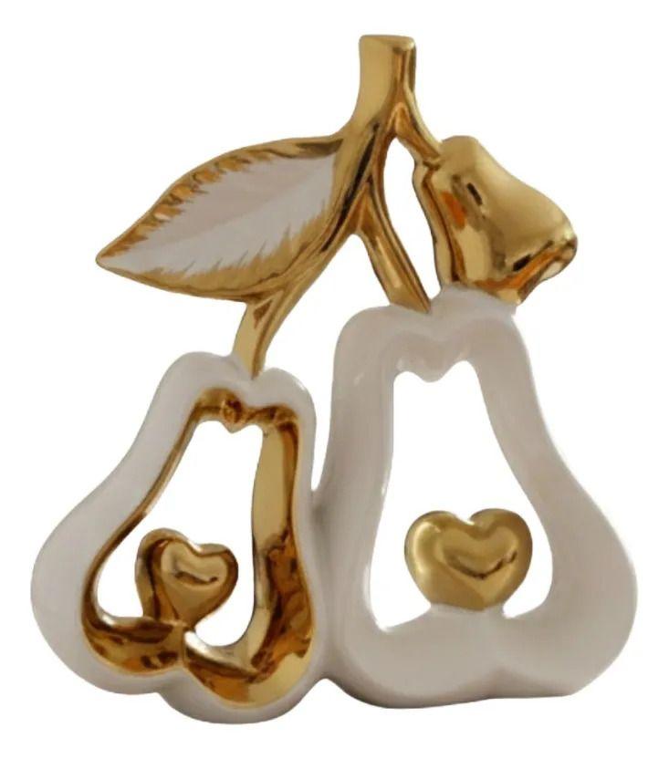Figura Decorativa Pareja Peras Corazones Estatua Adorno Jhn-0