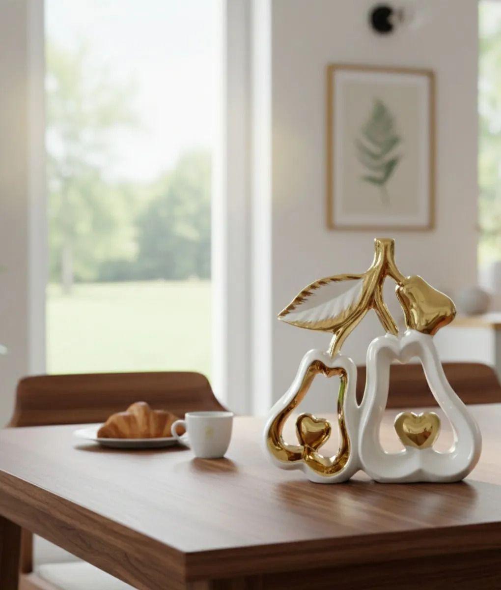 Figura Decorativa Pareja Peras Corazones Estatua Adorno Jhn-5