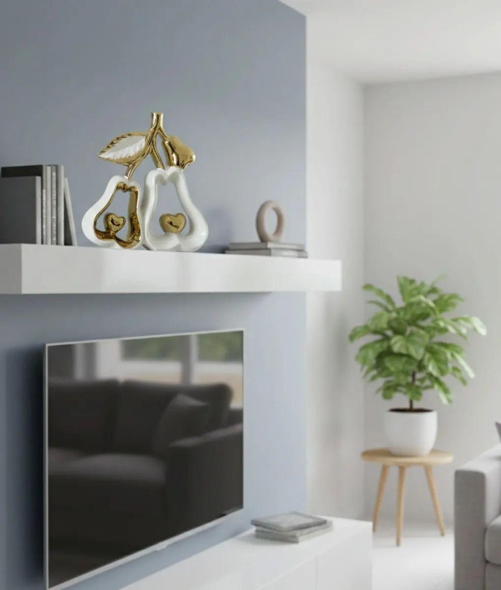 Figura Decorativa Pareja Peras Corazones Estatua Adorno Jhn-7