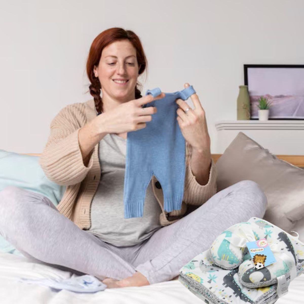 SET MANTA POLAR PARA BEBE+ COJIN PARA CUELLO BEBE LAU-5