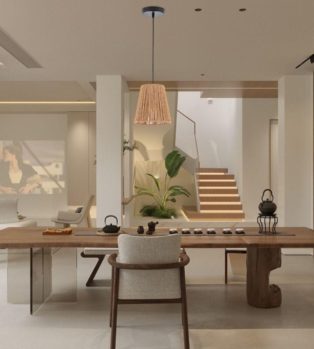 Lámpara Colgante Pequeña Tejida Vintage Retro Bohemio Jhn-9