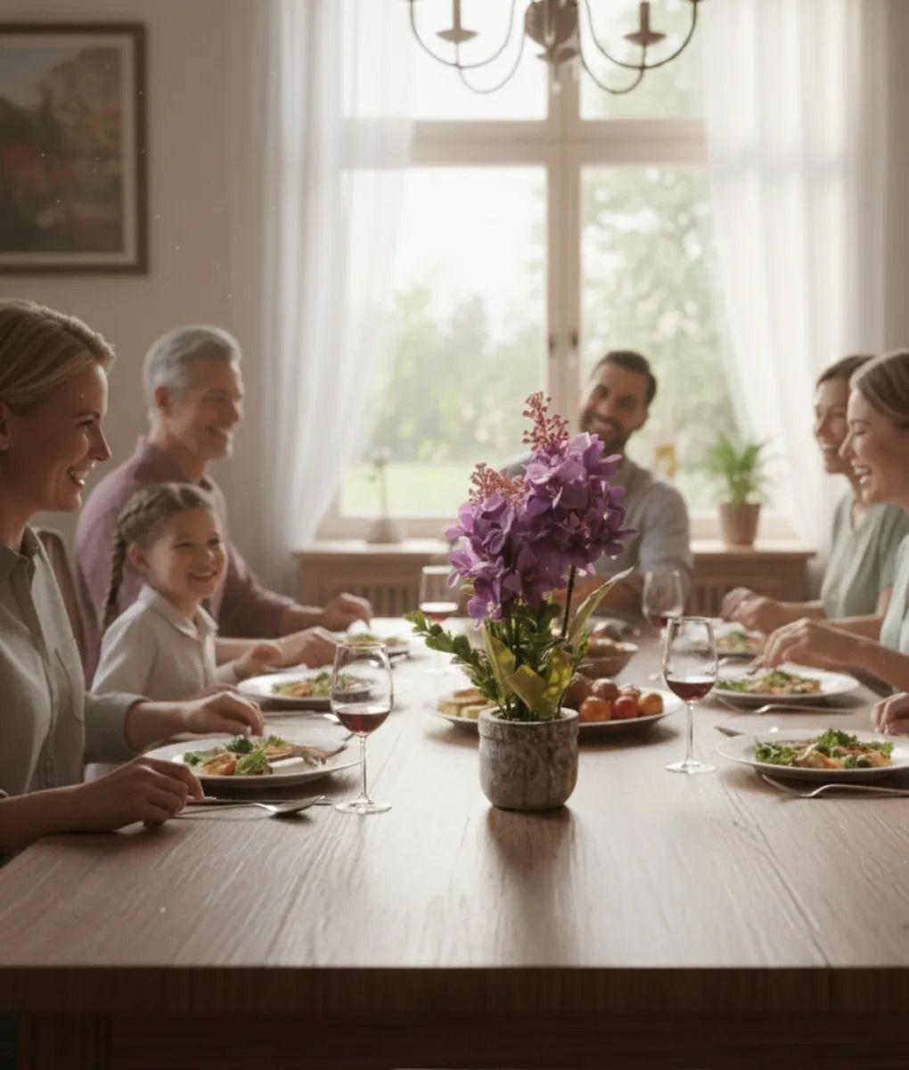 Planta Decorativa Artificial Ramillete Floral Hogar Jhn-4