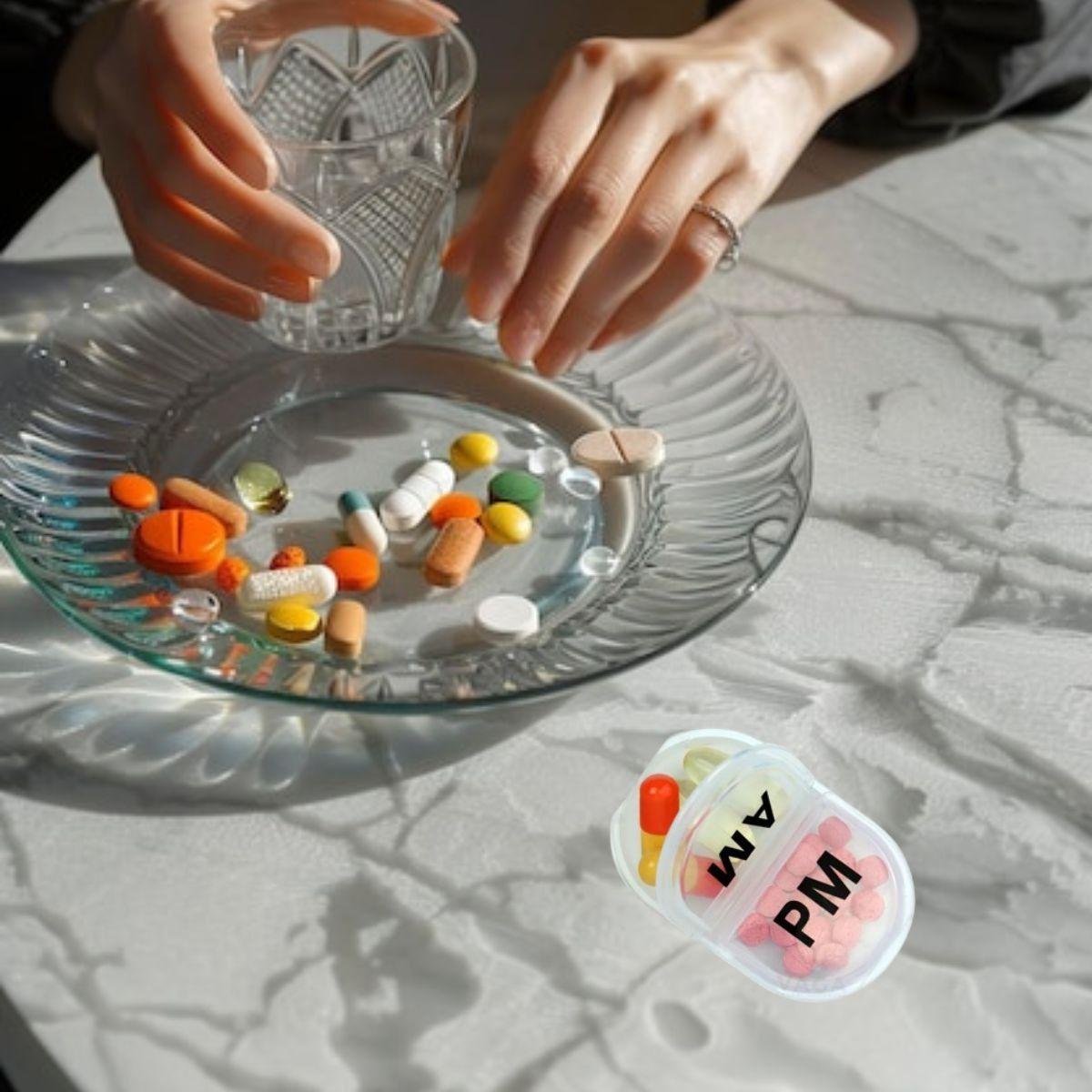 SET 8 PASTILLEROS MAÑANA-TARDE MEDICINA VITAMINAS LAU-2