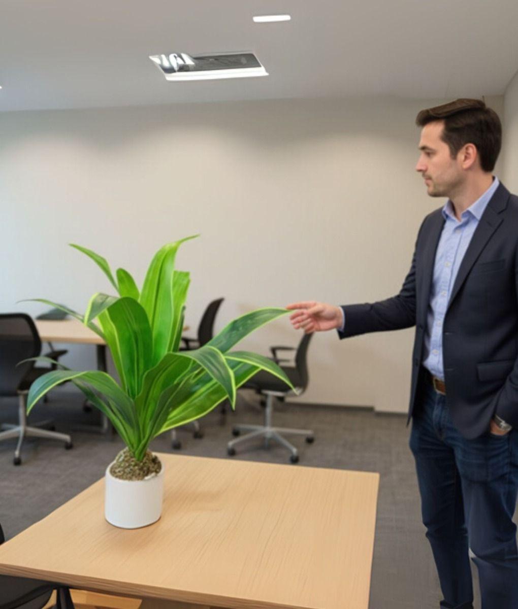 Planta Decorativa Artificial Diseño Tropical Hogar Jhn-4