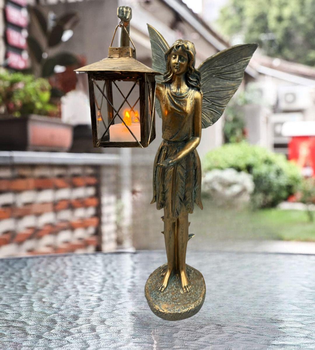 Figura Escultura Ángel Alado Estatua Decorativa Hadas Jhn-4