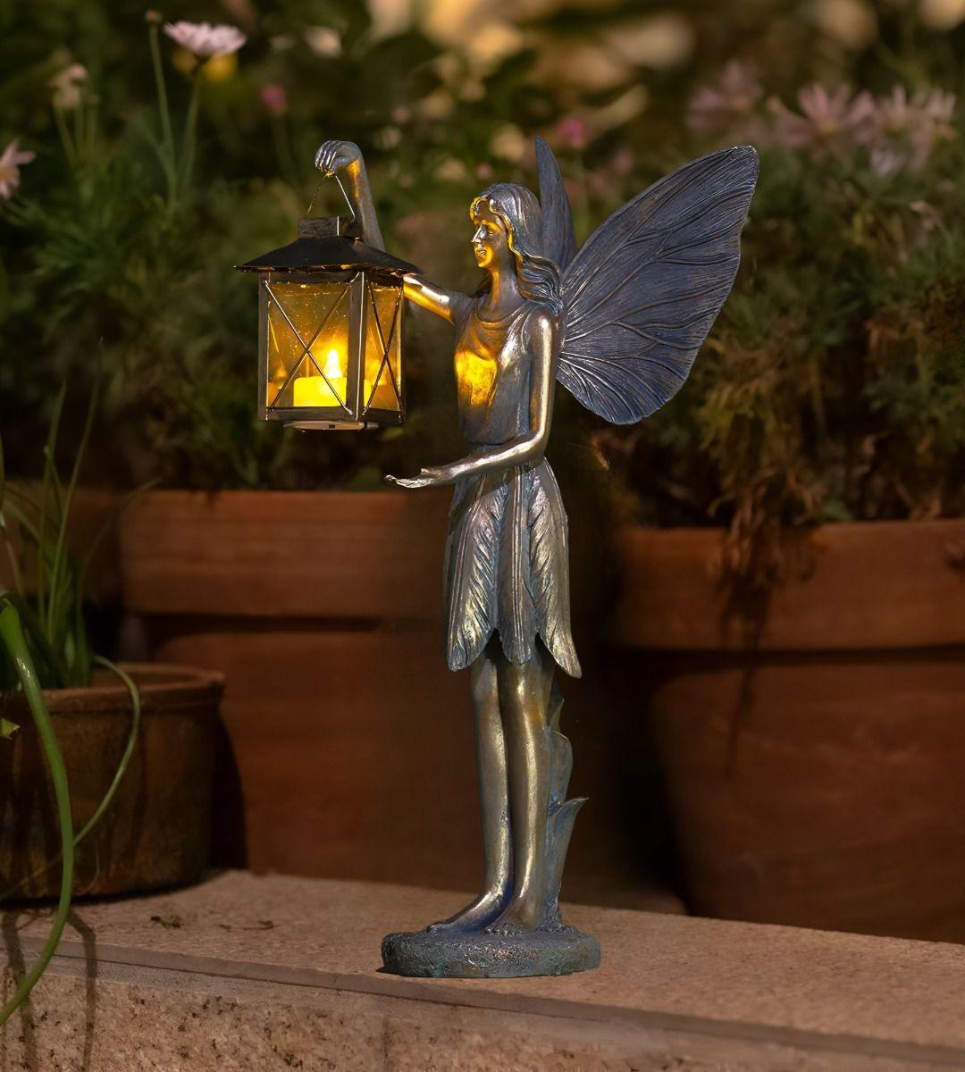 Figura Escultura Ángel Alado Estatua Decorativa Hadas Jhn-8