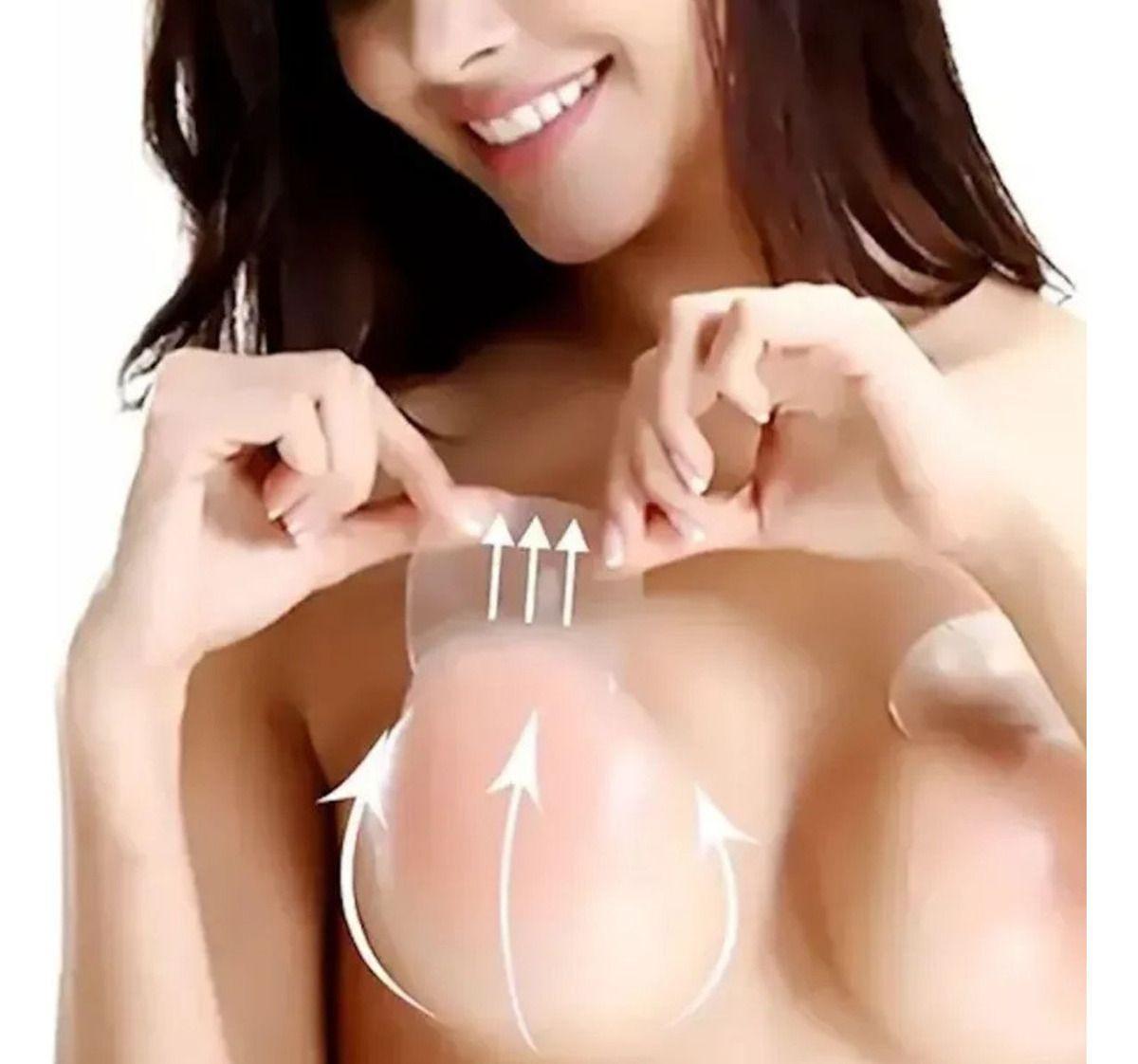 Set 5 Levanta Busto Invisible Silicona Cubre Pezón Jhn-0