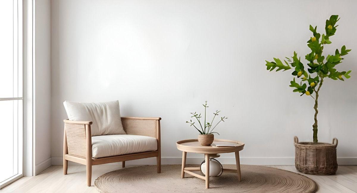 Árbol Limón Artificial Verde Decoración Moderna 120cm Jhn-7