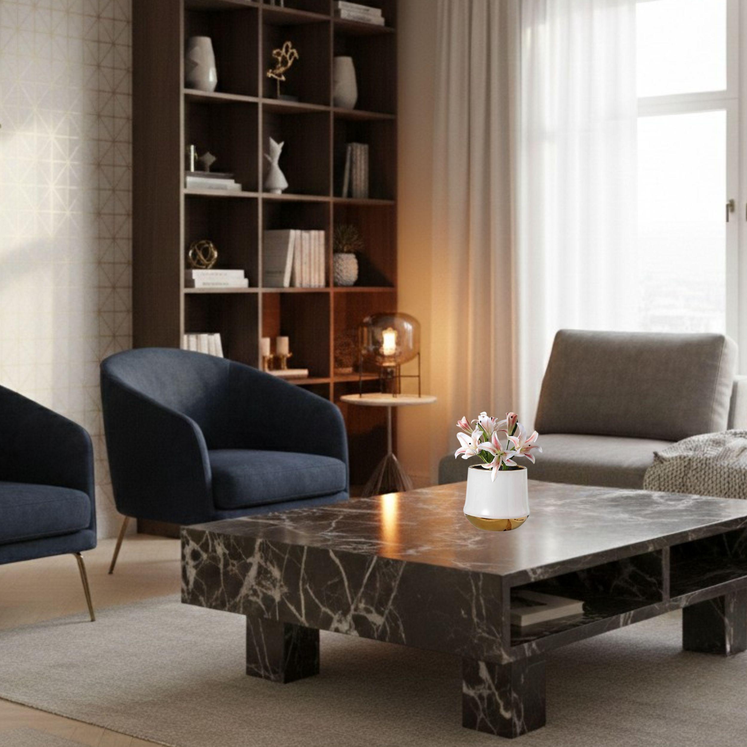 Maceta Elegante Decorativa Planta Interior Oficina ALJ-4