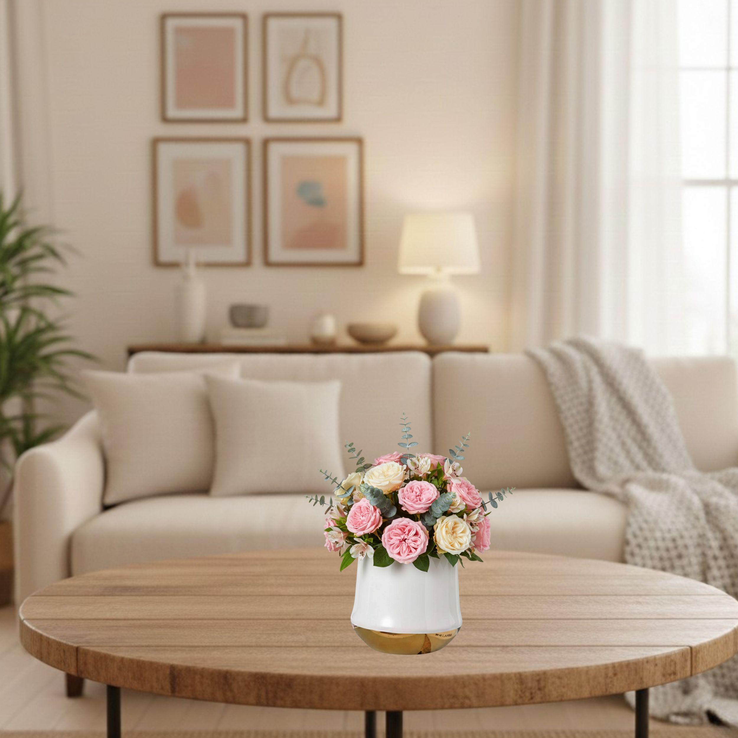 Maceta Elegante Decorativa Planta Interior Oficina ALJ-6