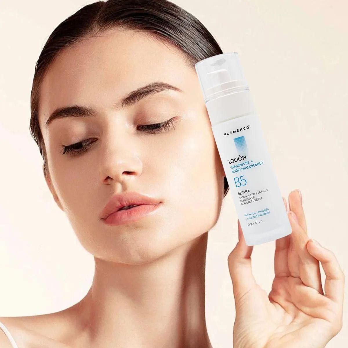 LOCION FACIAL VITAMINA B5 CON ACIDO HIALURONICO BELLEZA LAU-1