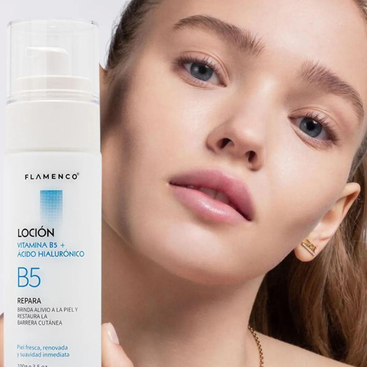 LOCION FACIAL VITAMINA B5 CON ACIDO HIALURONICO BELLEZA LAU-5