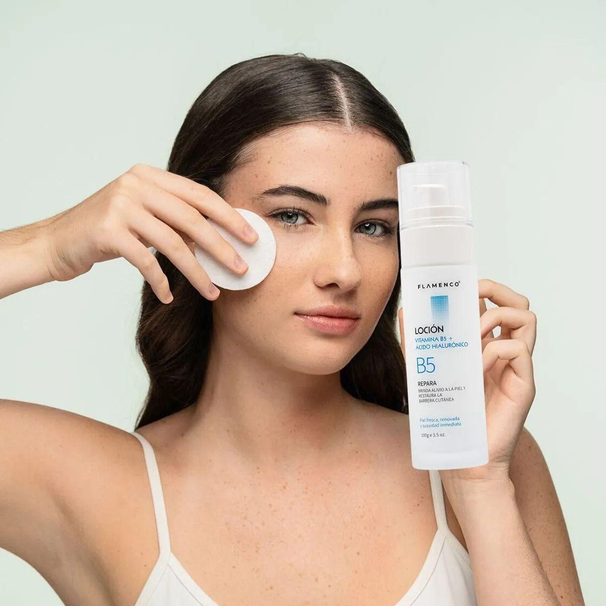 LOCION FACIAL VITAMINA B5 CON ACIDO HIALURONICO BELLEZA LAU-8