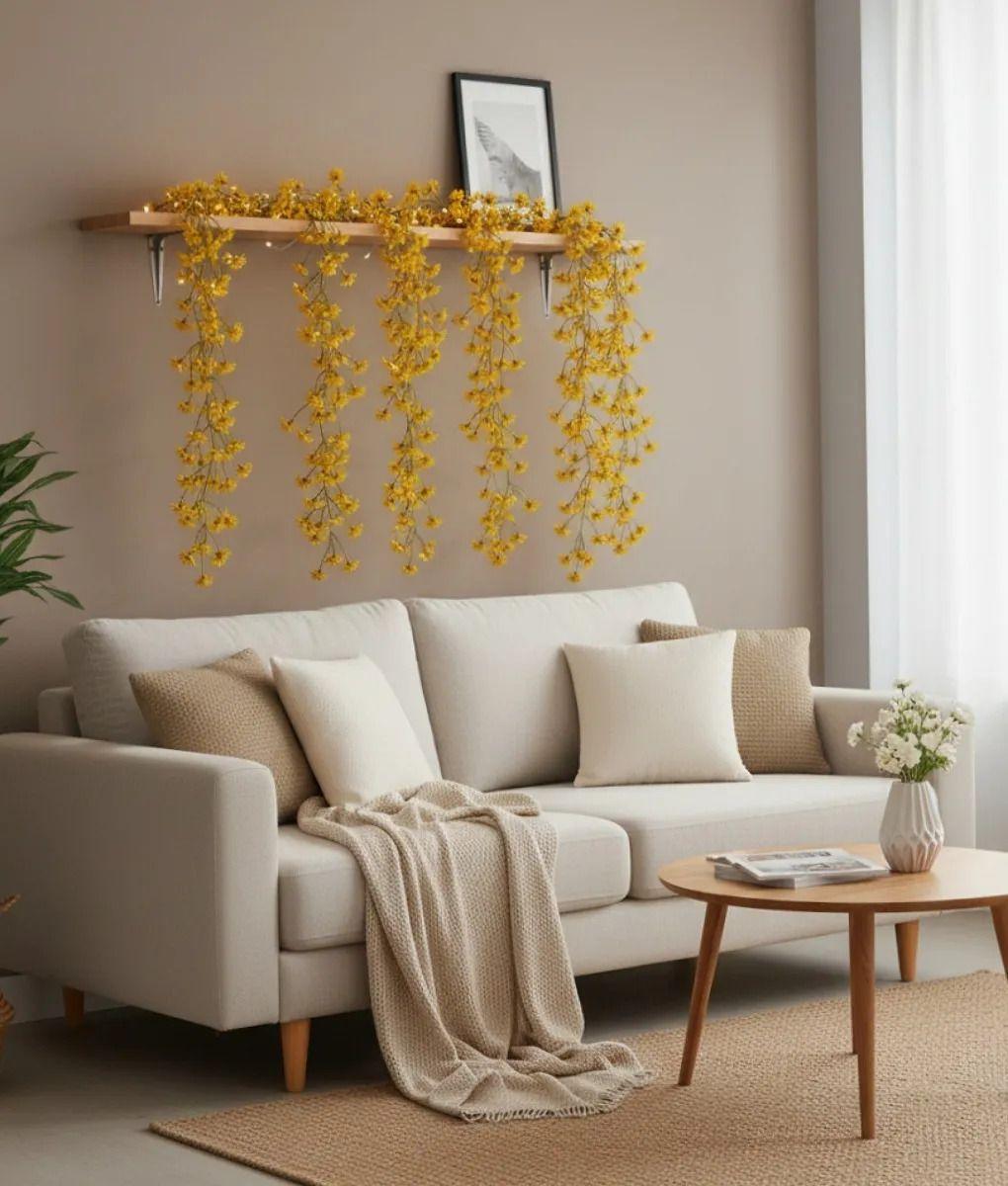 Set 2 Enredadera Floral Decorativa Diseño Caída Natural Jhn-7