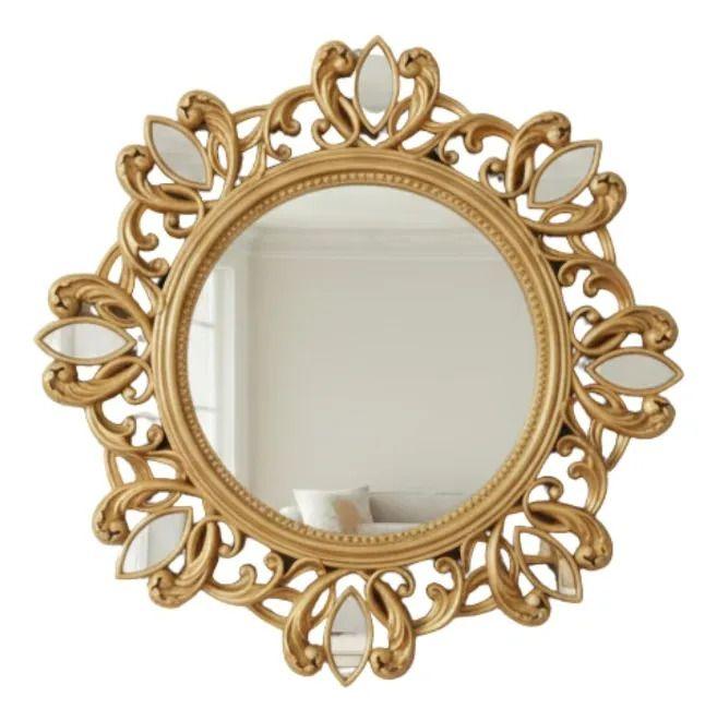 Espejo Decorativo Pared Circular Ornamental Elegante Jhn-0