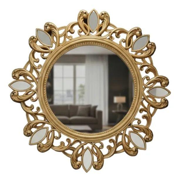 Espejo Decorativo Pared Circular Ornamental Elegante Jhn-1