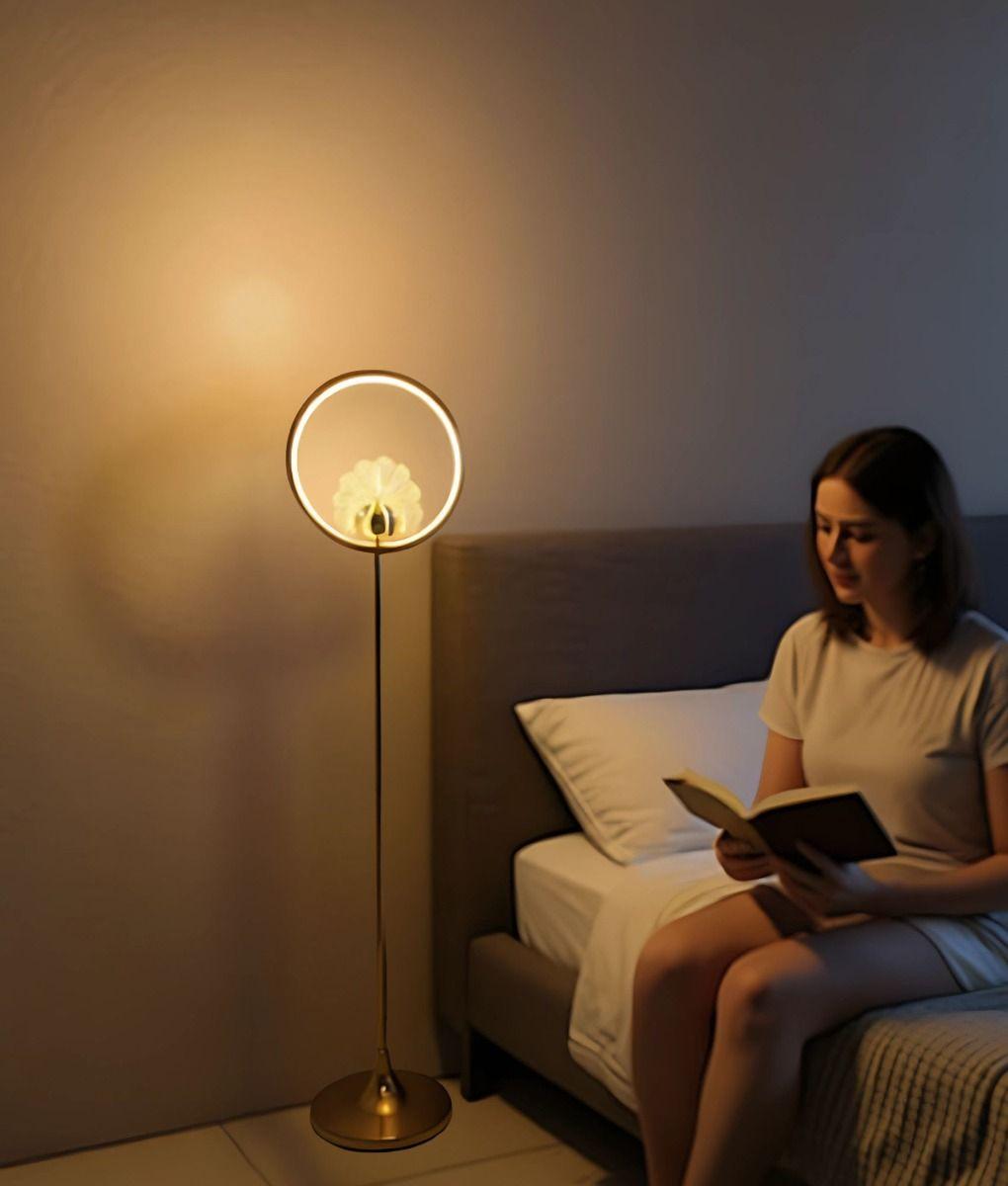 Lámpara Pie Minimalista Decorativa Pedestal Vertical Jhn-2