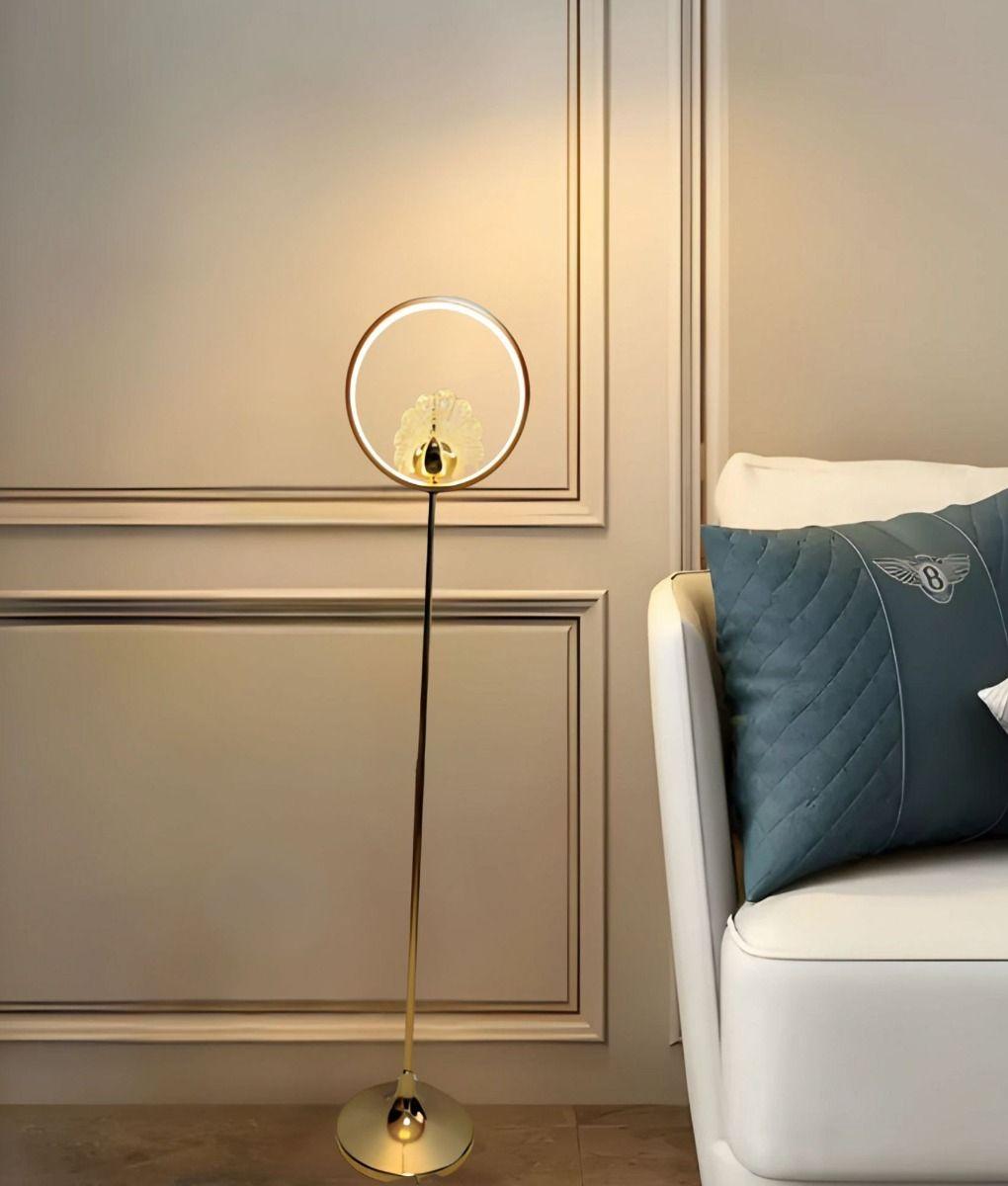 Lámpara Pie Minimalista Decorativa Pedestal Vertical Jhn-5