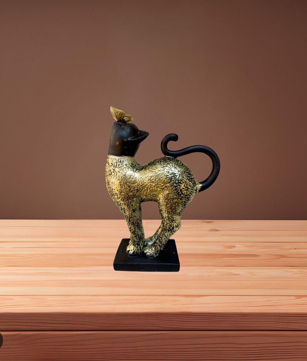 Estatua Elegante Figura Decorativa Gato Adorno Hogar Jhn-4