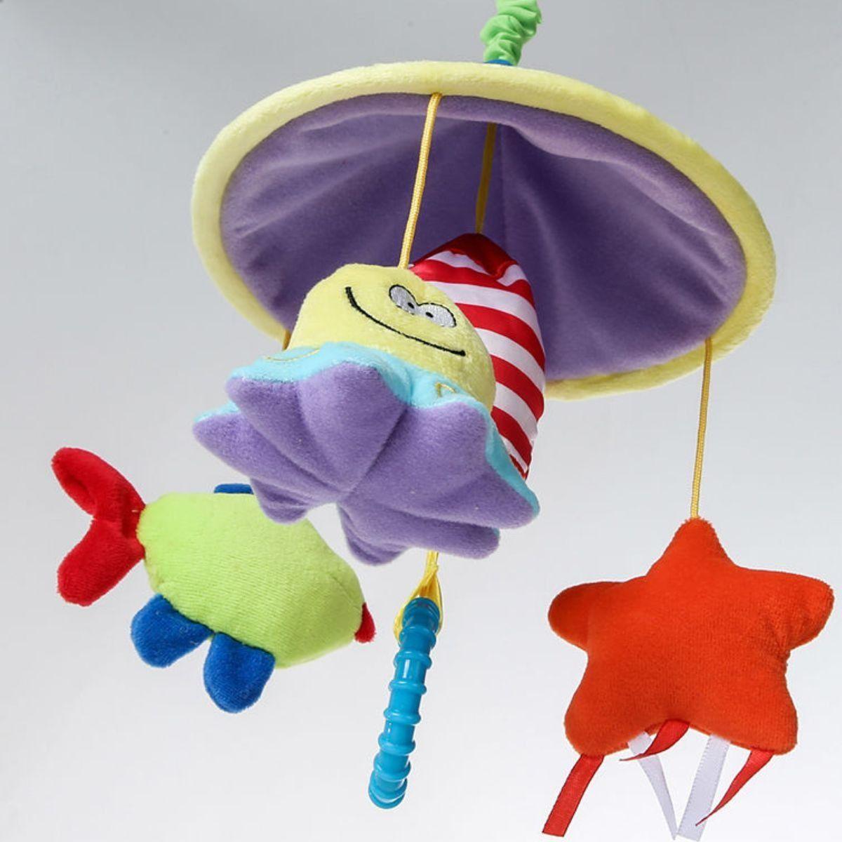 SONAJERO MUSICAL JUGUETE COLGANTE CARRUSEL GIRA BEBE LAU-3