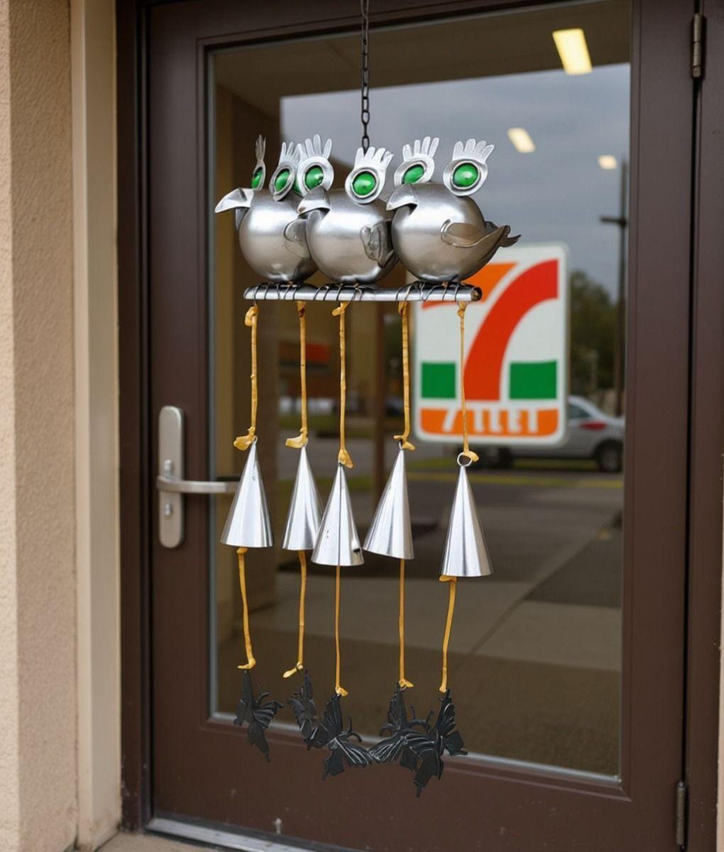 Adorno Decorativo Colgante Campanilla Viento Búhos Jhn-7