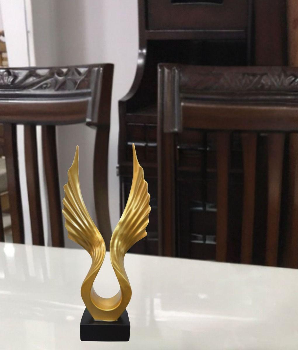 Figura Decorativa Estatua Abstracta Adorno Alas Hogar Jhn-7