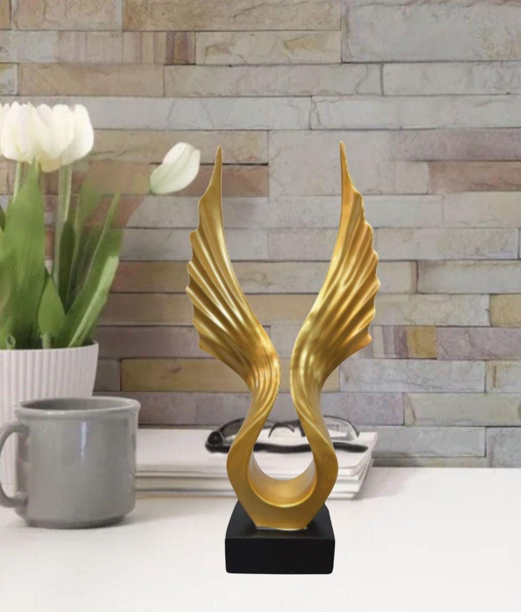 Figura Decorativa Estatua Abstracta Adorno Alas Hogar Jhn-9